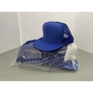 New Old Stock Trucker Hat Foam Mesh Snapback One Size Blank San Sun Pack Of 19